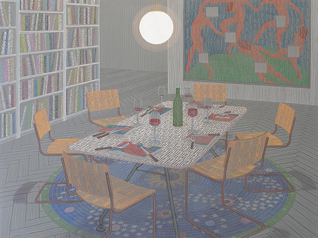 Thomas Broomé, We only eat small pieces, Acrylique sur toile, 120 x 160 cm