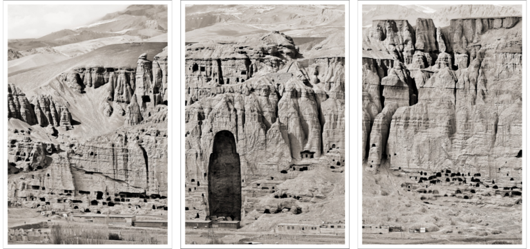 Pascal Convert, Panoramique de la Falaise de Bamiyan, Afghanistan (détail), 2016-2020