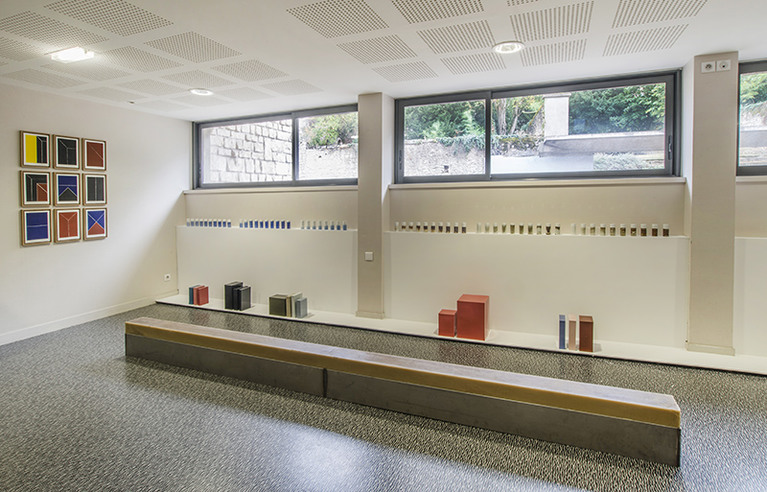 Vue de l'exposition Protocole, Département Philosophie de l’Université de Poitiers, 2018