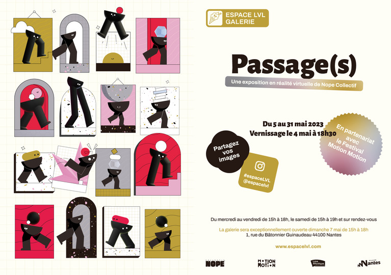 Flyer de l'exposition Passage(s) / @Nope Collectif -Martin Girardeau 