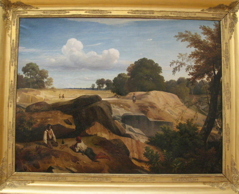 Vue de la forêt de Fontainebleau, par Théodore Caruelle d’Aligny