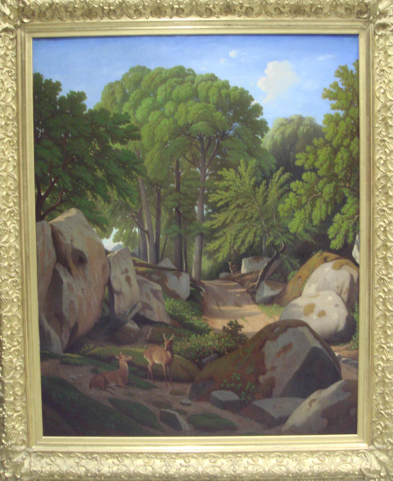 Théodore Caruelle d’Aligny, Vue prise dans la forêt de Fontainebleau, 1852