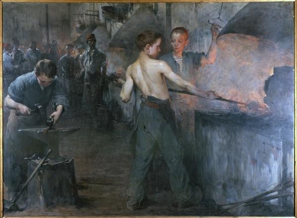 Henri Jules Jean Geoffroy, École professionnelle à Dellys, travail du fer, 1899