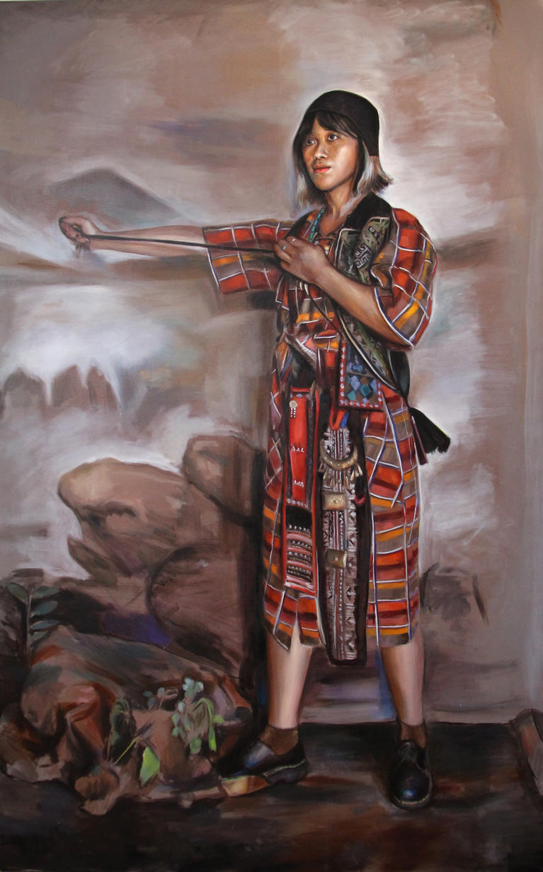 Ya-Hui, huile sur toile, 200 x 125 cm, 2020