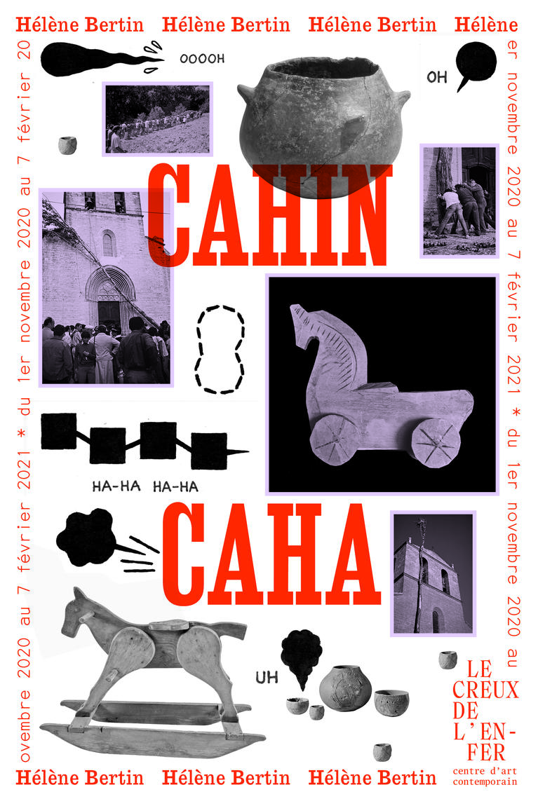 Visuel de l'exposition "Cahin-caha" d'Hélène Bertin