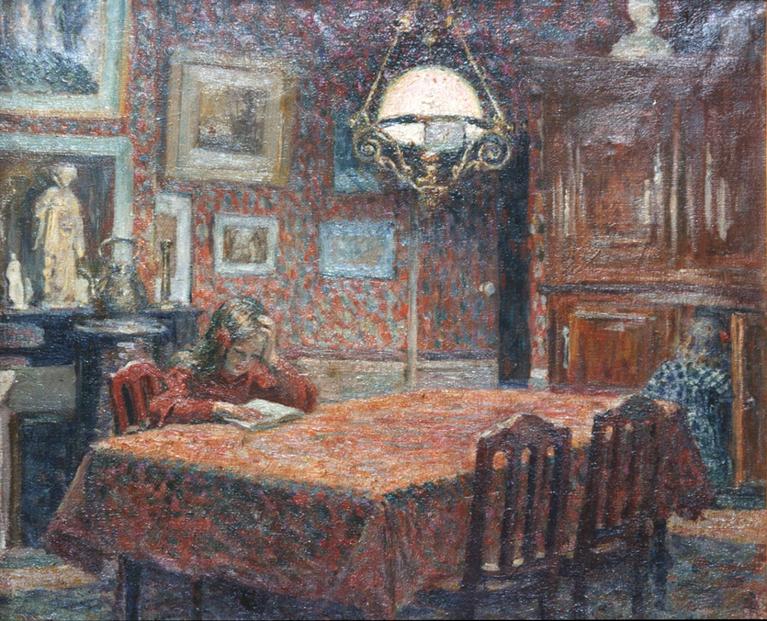 Henri Lebasque, Sous la lampe, 1905