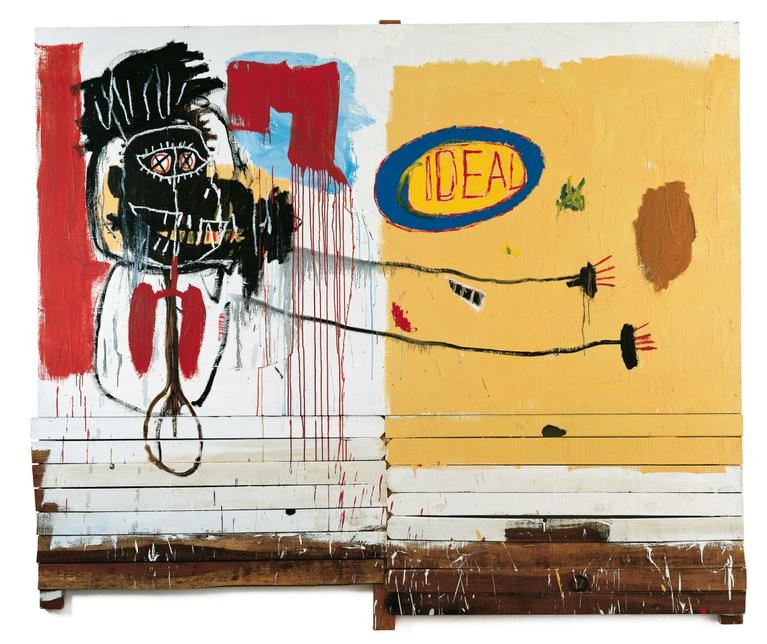 Jean-Michel Basquiat, She Installs Confidence and Picks his Brain Like a Salad, 1988