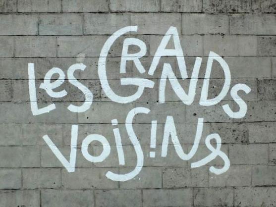 Logo "Les Grands Voisins" dessiné par Margot Cannizzo Lazaro