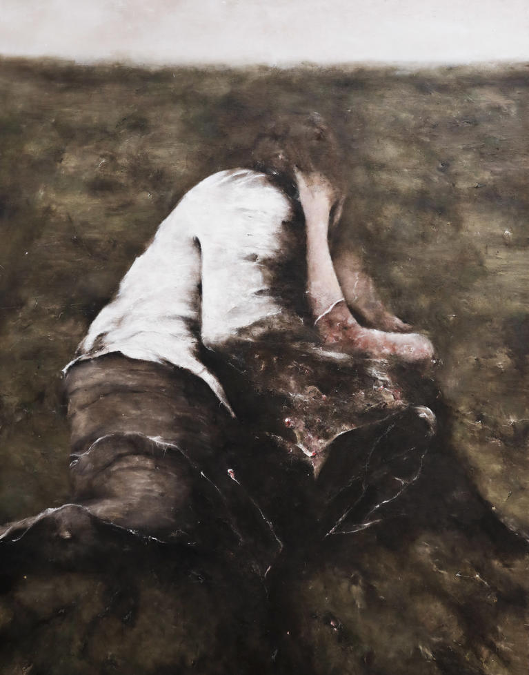 Frantz Metzger, "Cantique", huile sur toile 180 x 140 cm, 2019 