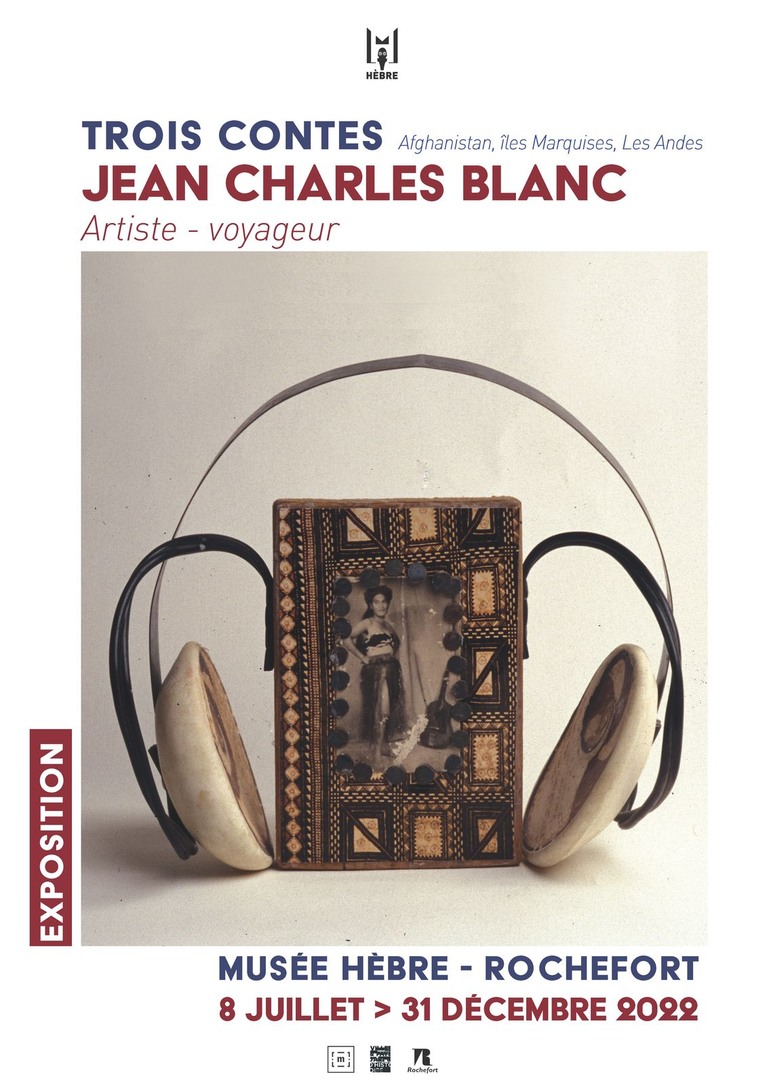 Affiche de l'exposition de Jean Charles Blanc au musée Hèbre de Rochefort