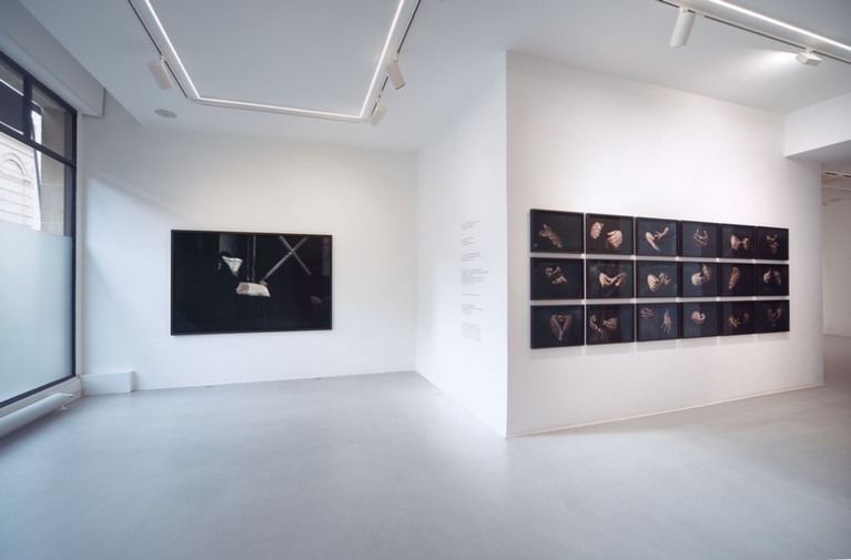 Vue de l'exposition "Espace Liminal" de Anna Malagrida, à la Galerie RX, Paris, mars 2018 © Juan Cruz Ibanez