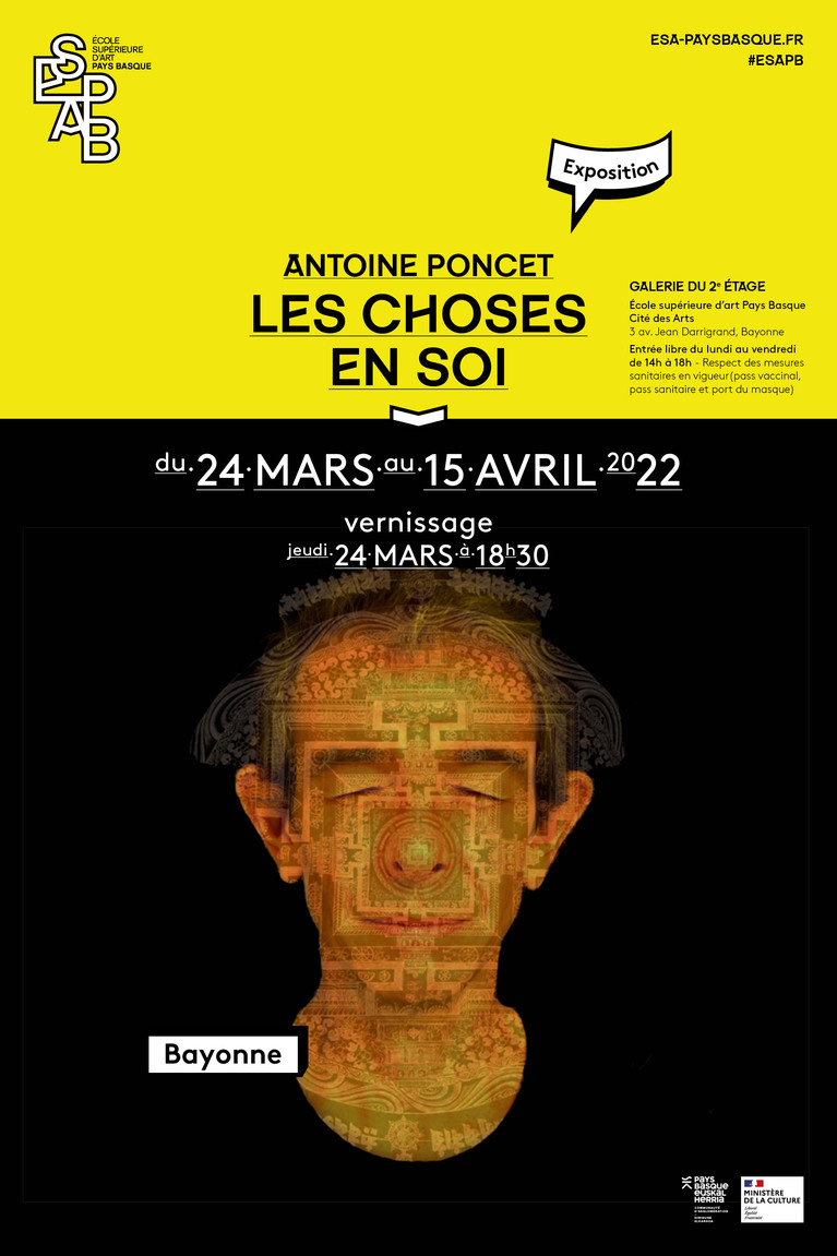 Affiche Exposition Antoine Poncet - ESAPB