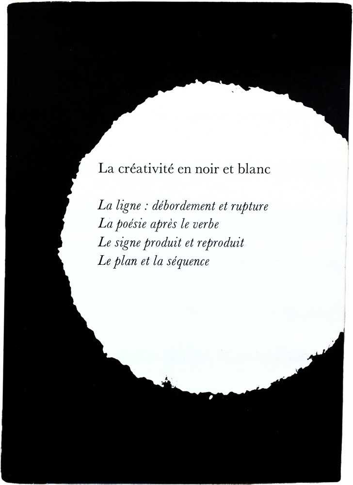 Couverture du livre La créativité en noir et blanc, Daniel&Cie, 1973 publié par Nouvelles éditions polaires