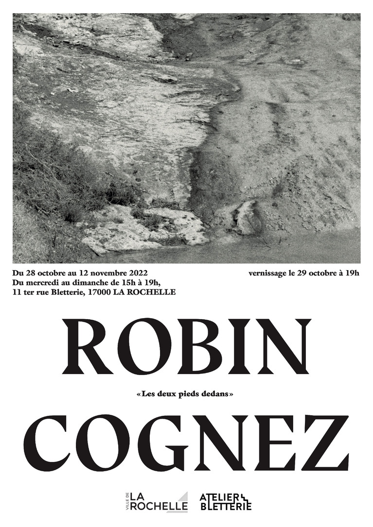 Affiche de l'exposition Les deux pieds dedans - Robin Cognez