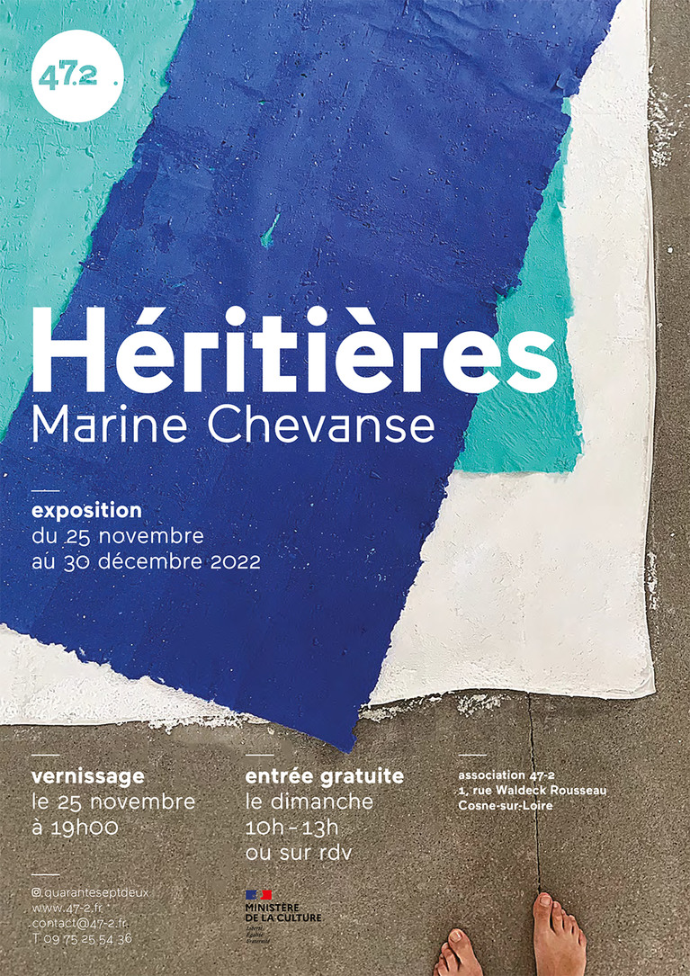 affiche de l'exposition Héritières de Marine Chevanse