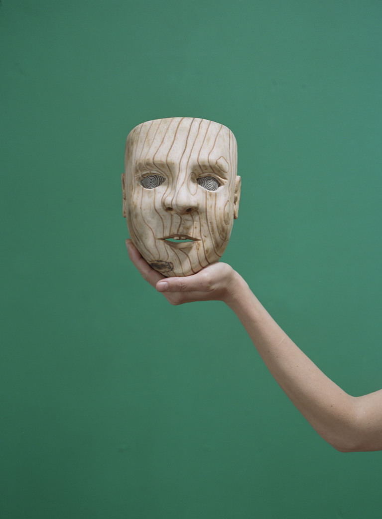 The wooden child's pine mask, Chéran, Mexico, 2020