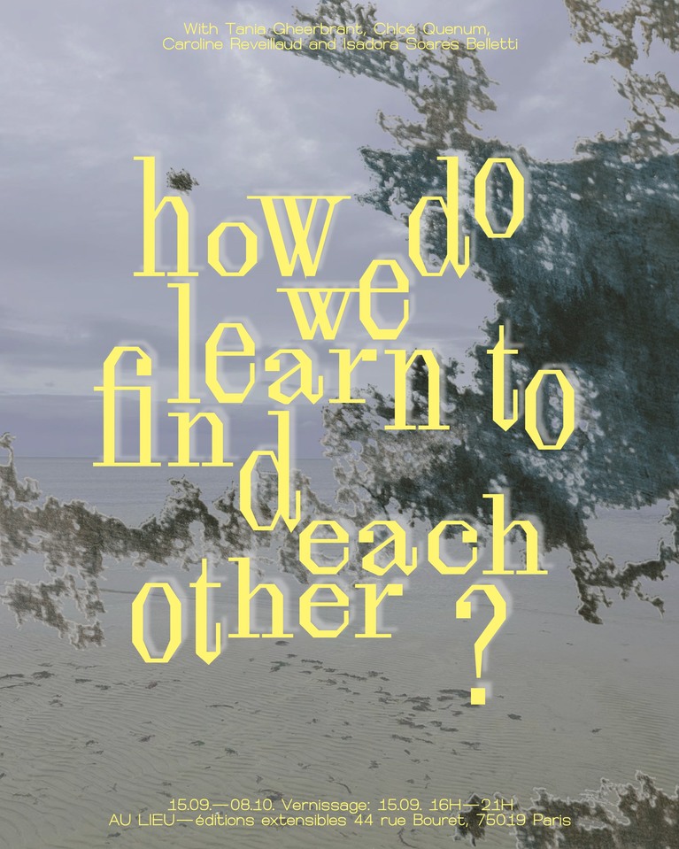 Caroline Reveillaud, exposition collective, how do we learn to find each other?, 2023