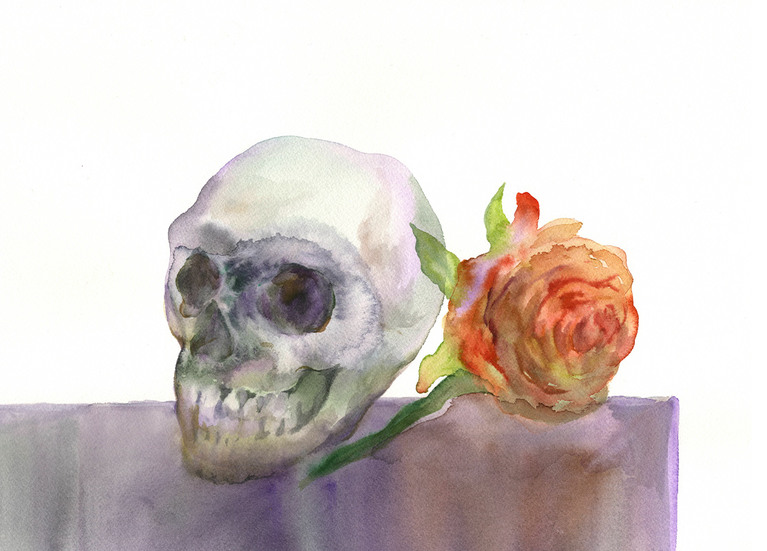 Nature morte, Makiko FURUICHI, aquarelle, 30x40 cm, 2023