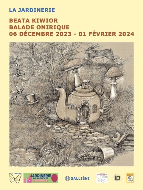 Exposition de Beata Kiwior à La Jardinerie de Bagnolet, 93170. M° Gallieni.