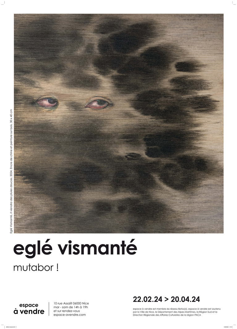 Affiche de l'exposition d'Eglé Vismanté