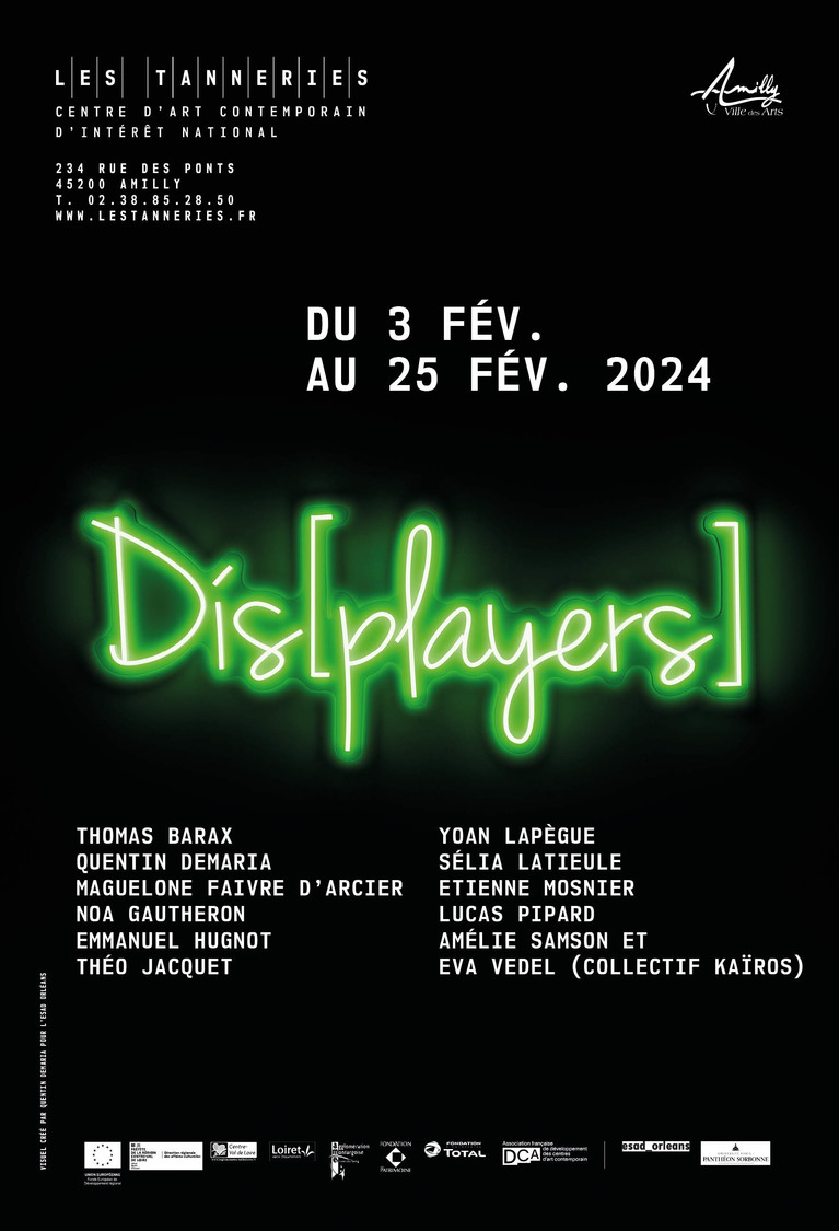 Affiche exposition Dis[players] 