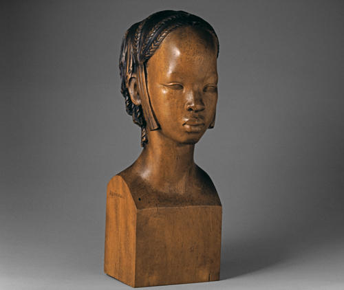 Portrait d’une jeune négresse dite Kadé, fillette de Tougué, sculpture de Anna-Fanny Quinquaud