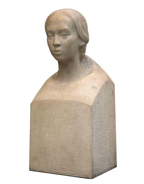 Jeune fille hova, sculpture de Anna-Fanny Quinquaud