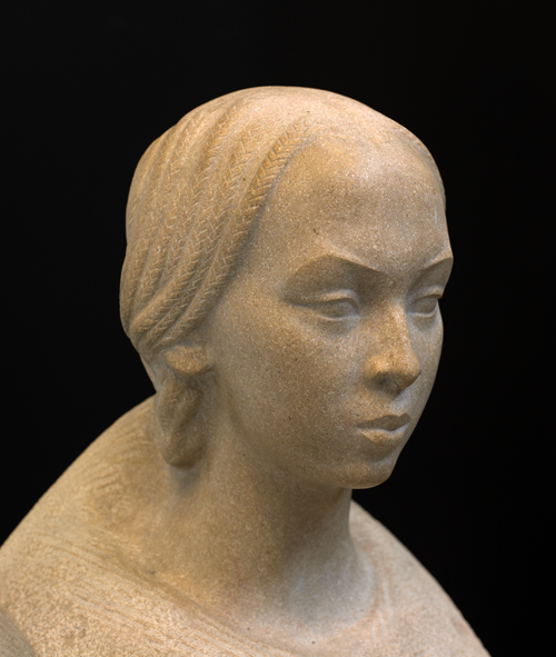 Jeune fille hova, sculpture de Anna-Fanny Quinquaud