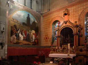 Vue de l'intérieur de la Chapelle de la Sainte Tunique