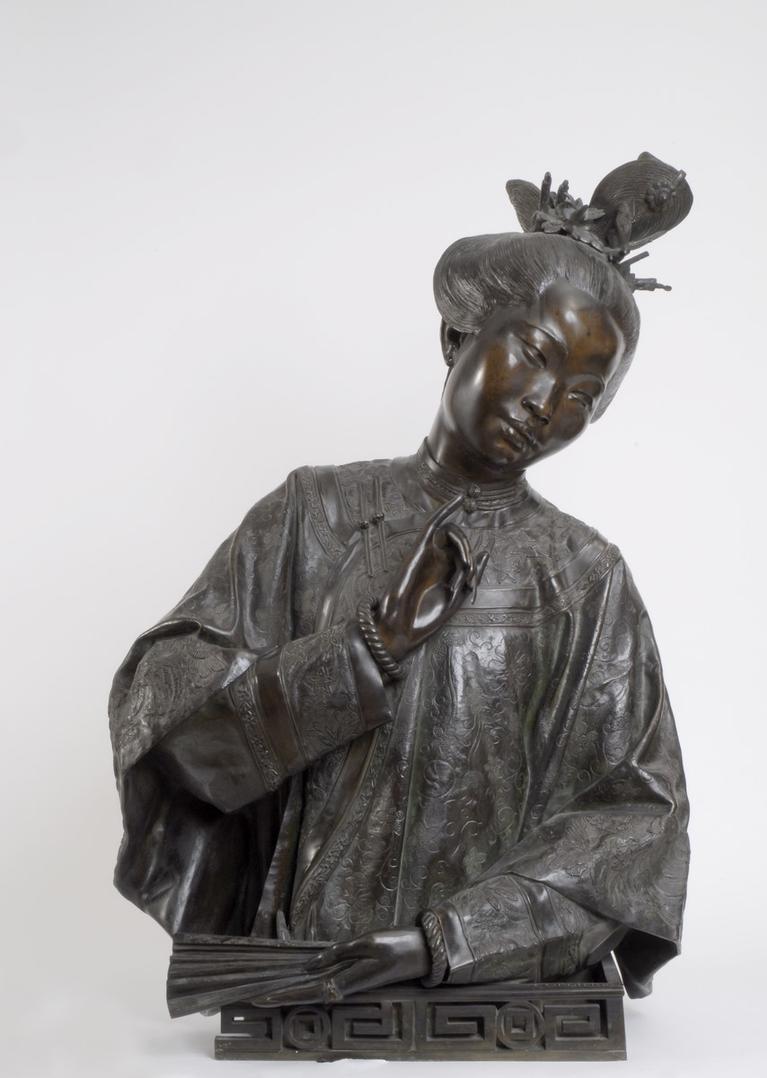 Une Chinoise, Femme de type mongol, sculpture de Charles-Henri-Joseph Cordier