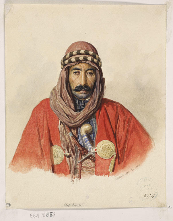 Homme de Silistrie, aquarelle de Théodore Valerio