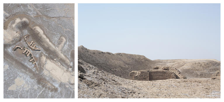 Emeric Lhuisset, Last water war, ruins of a future, série de photographies du site archéologique de Girsu (Telloh), formats variables Irak, 2016
