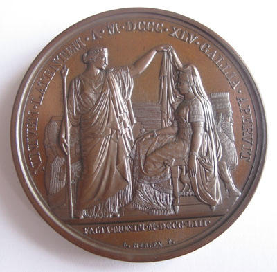 Louis Merley, Médaille commémorant la découverte de Ninive, 1851