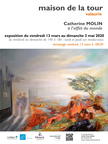 Affiche de l'exposition de Catherine Molin "À l'affut du monde"