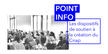 Visuel de présentation du Point Info porté en collaboration avec le Cnap