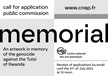 A call for application for a commissioned artwork in memory of the genocide against the Tutsi of Rwanda