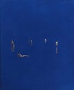Four Summers (Gulf Shores), 2024, huile sur lin, 56 x 46 cm, courtesy de l’artiste et de la galerie Anne-Sarah Bénichou