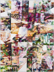 Carole Benzaken, Coller à ses chemins, 2024, Encre de Chine, acrylique et crayon sur toile, 200 x 150 cm