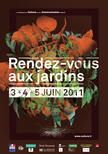 Affiche du festival Rendez-vous aux jardins 2011
